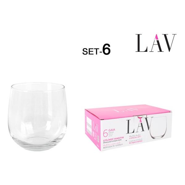 SET 6 VASOS 415CC GAIA