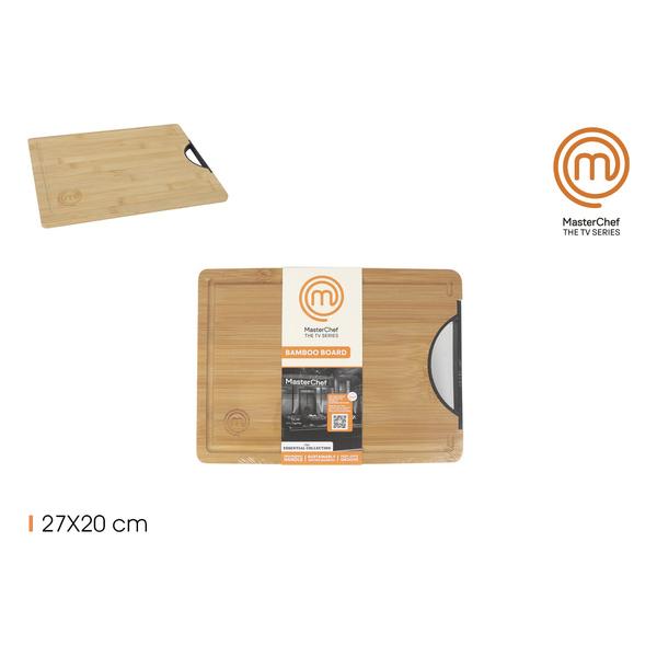 TABLA CORTAR BAMBU C/ASAS 27X20CM MASTERCHEF