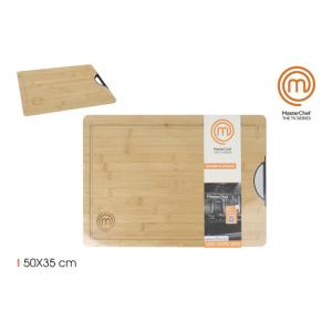 TABLA CORTAR BAMBU C/ASAS 50X35CM MASTERCHEF