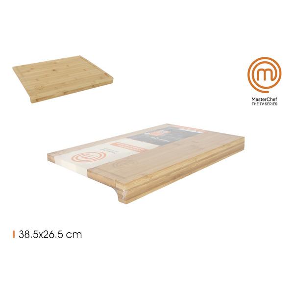 TABLA BAMBU ENCIMERA 38.5X26.5X1.5CM MASTERCHEF