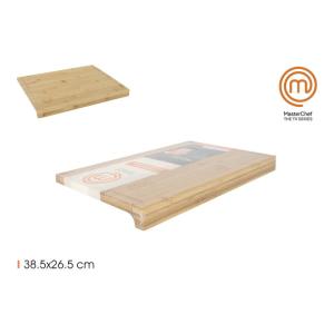 TABLA BAMBU ENCIMERA 38.5X26.5X1.5CM MASTERCHEF