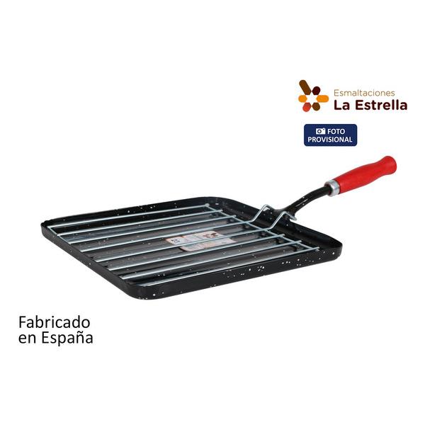 ASADOR CUADRADO 23CM JASPEADA