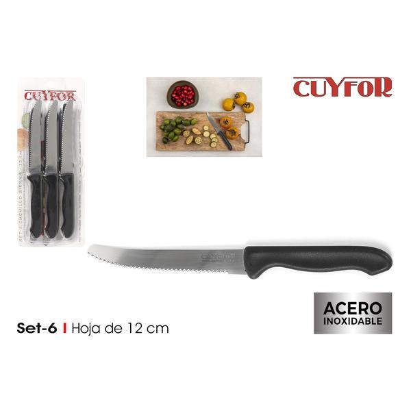 PRB SET-6 CUCHILLOS SIERRA 12CM CUYFOR