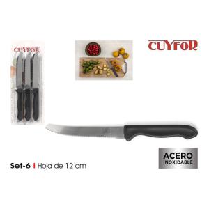 PRB SET-6 CUCHILLOS SIERRA 12CM CUYFOR