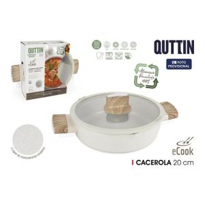 CACEROLA 20CM C/TAPA ECOOK QUTTIN