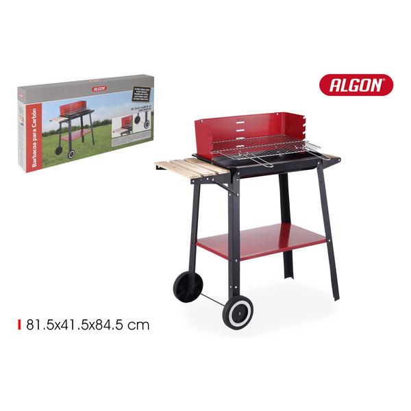 BARBACOA C/RUEDAS 81.5X41.5X84.5CM  ALGON BBQ