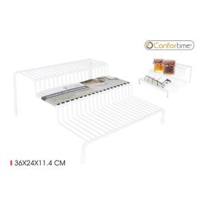 ESTANTE 3 NIVELES METAL 36X24X11.4CM CONFORTIME