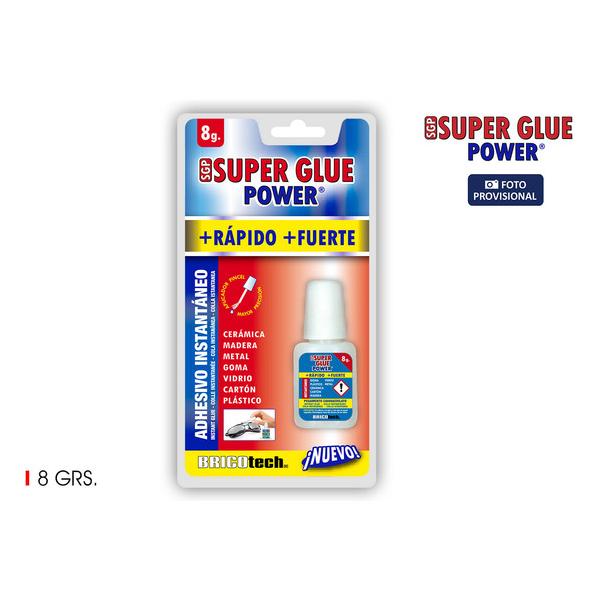 SUPER GLUE POWER BOTELLA PINCEL 8GR