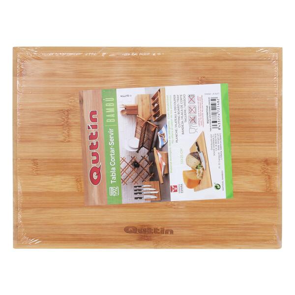 TABLA CORTAR SERVIR BAMBU 33X25CM - imagen 1