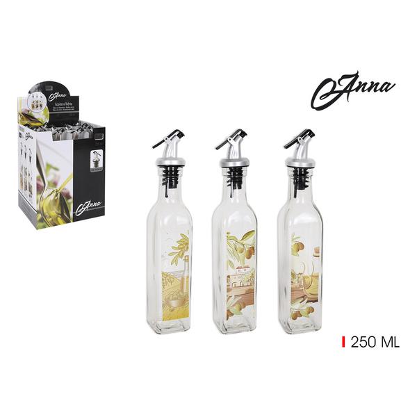 ACEITERA VIDRIO 250ML CON TAPÓN - imagen 3