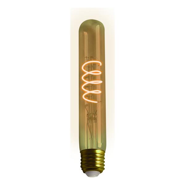 BOMBILLA LED DECORATIVA TUBULAR T30 FILAMENTO REGULABLE TRANSPARENTE