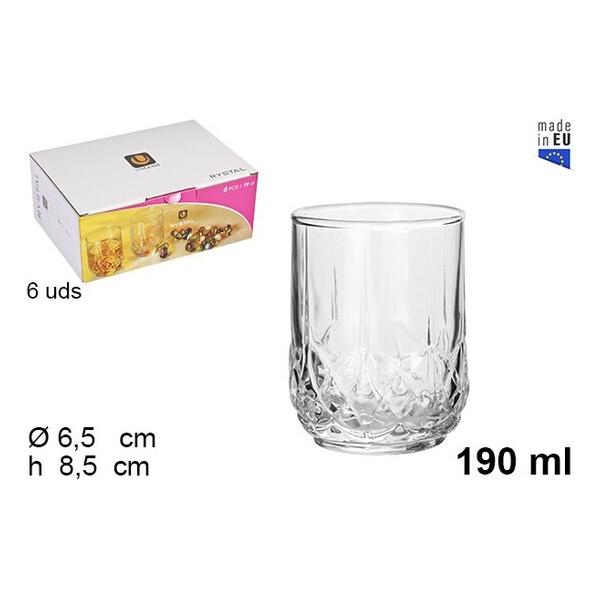 VASO CRISTAL VINO RYSTAL 190ML