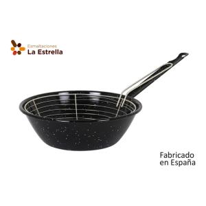 SARTÉN HONDA C/CESTILLO 24CM JASPEADA