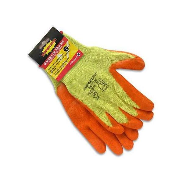 GUANTES DE PUNTO DE ALGODÓN RECUBIERTOS DE LÁTEX- TALLA L