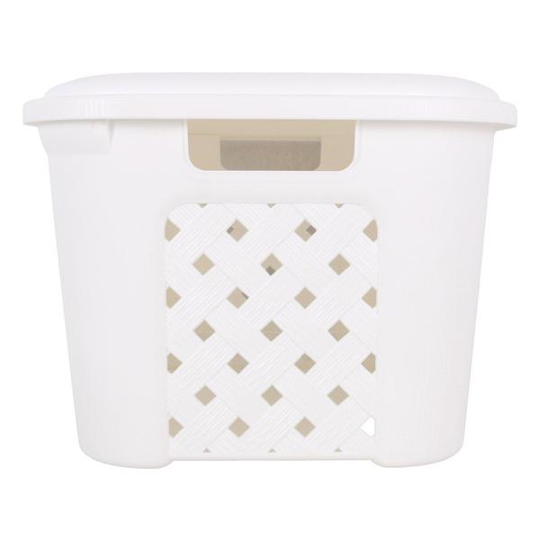 CESTA ROPA C/TAPA 23,6 L ARIANNA BLANCO - imagen 1