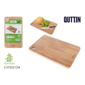 TABLA PARA CORTAR DE MADERA 37X22CM BAMBÚ QUTTIN