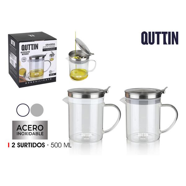 GRASERA ACEITE BOROSILICATO 500ML QUTTIN