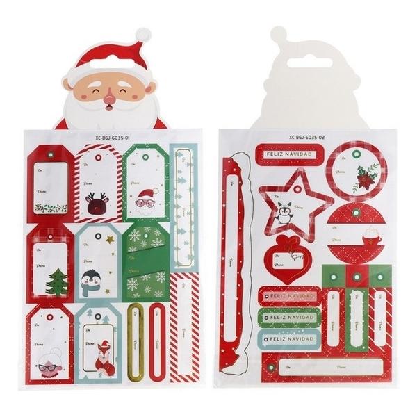 SET ADHESIVOS MATE X25 NAVIDAD 20,7X14,5CM