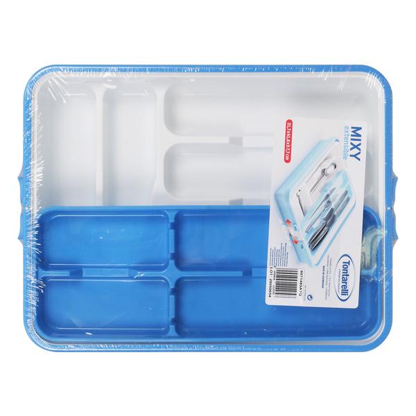 ORGANIZA CUBIERTOS TRIPLE 31,7X41,8CM MIXY AZUL/BLANCO - imagen 3