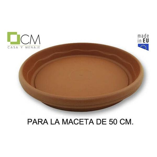 PLATO MACETA ELSA TERRACOTA 50CM