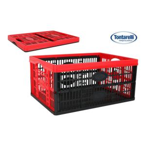 CAJA PLEGABLE 32L/ 47,5X35X23,6CM VOILА ROJO/NEGRO