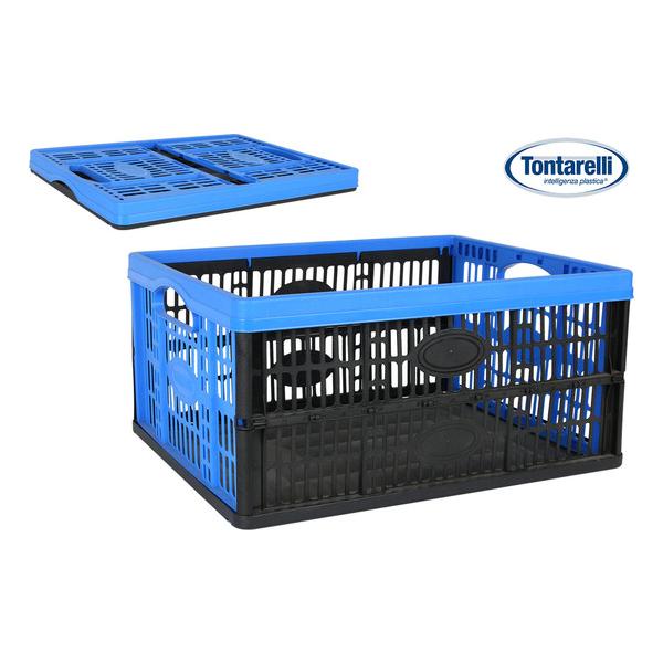 CAJA PLEGABLE 32L/ 47,5X35X23,6CM VOILА AZUL/NEGRO