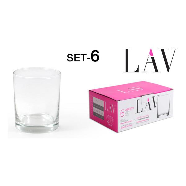 SET 6 VASOS WHISKY 280CC LIBERTY - imagen 2