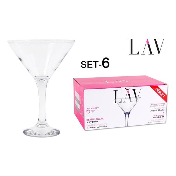 SET 6 COPAS COCTEL 175CC MISKET - imagen 1