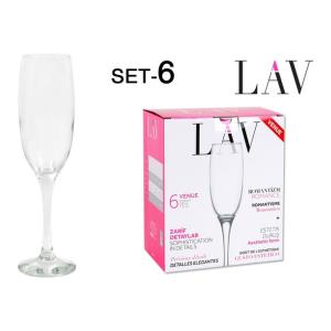 SET 6 CHAMPAGNE CUP 220CC